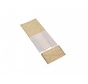 PP blokbodemzakken met venster 100 + 60 x 280 mm PAPERLOOK