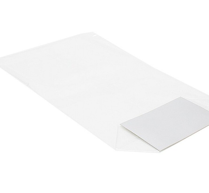 PP kruisbodemzakken met bodemkarton 170 x 320 mm 35 my