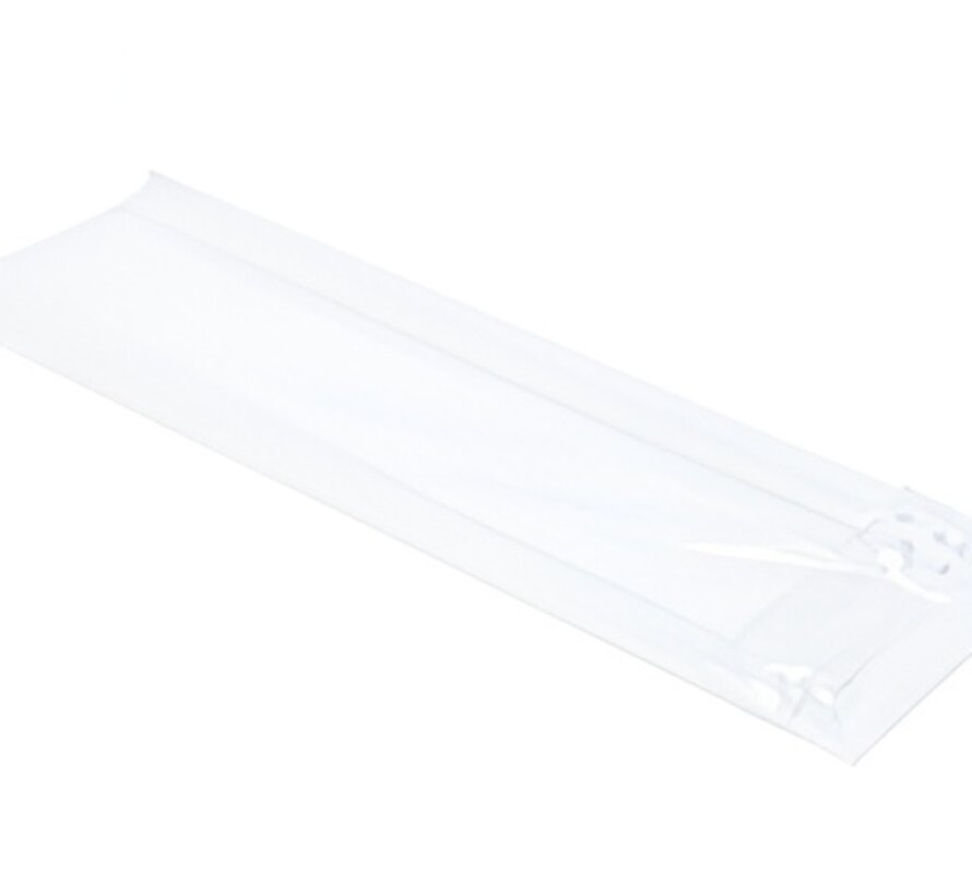 PP blokbodemzakken 80 + 40 x 240 mm 40 my