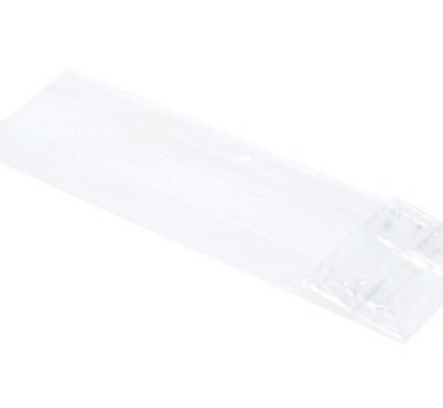 PP blokbodemzakken EXTRA HELDER 80 + 50 x 250 mm 40 my