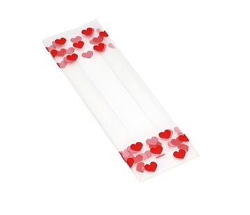 PP blokbodemzakken Valentijn 100 + 60 x 280 mm 40 my