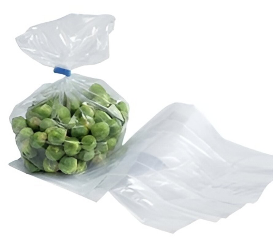 LDPE zijvouw polyzakken 10 + 8 x 32 cm