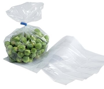 LDPE zijvouw polyzakken 10 + 8 x 35 cm