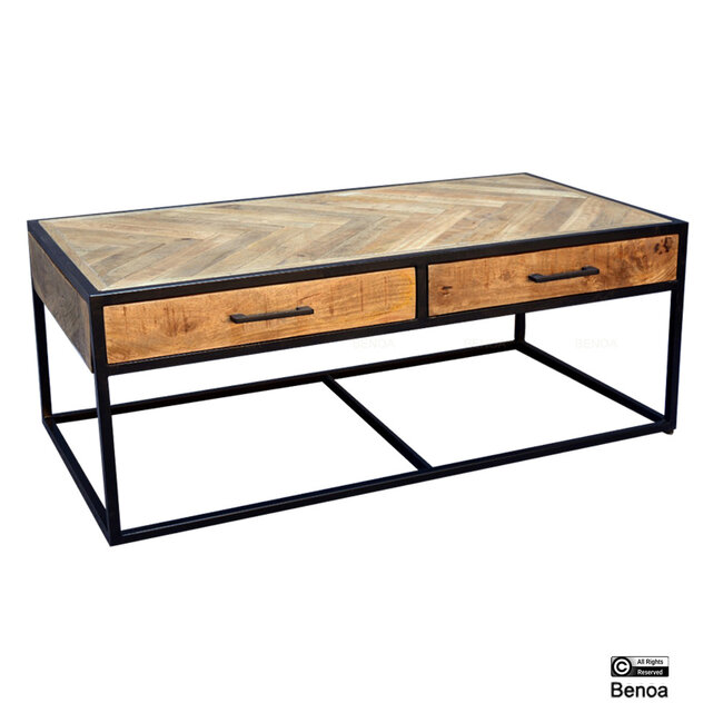 Benoa Jax 2 Drawer Coffee Table 120