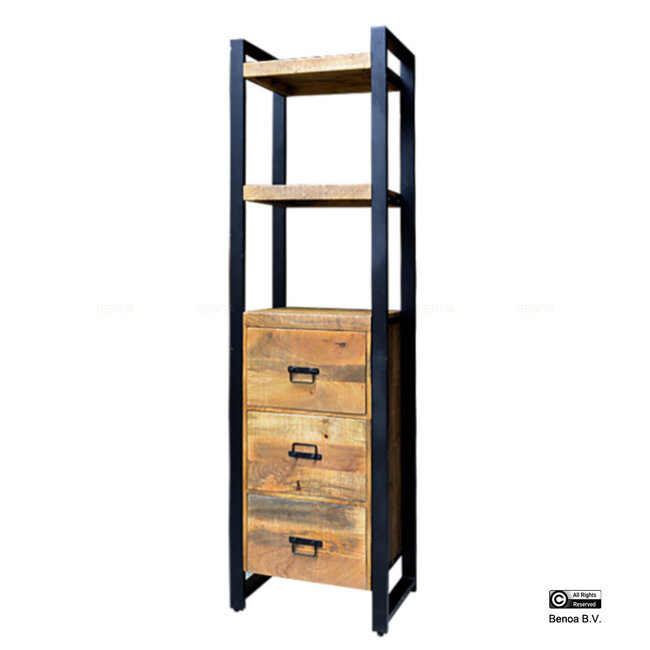 Benoa Britt 3 Drawer Bookshelf 55