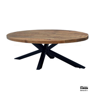 Benoa Coffee Table Oval with Spiderleg 130