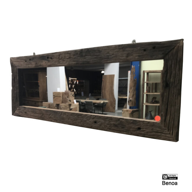 Benoa Mirror Rough Teak 200