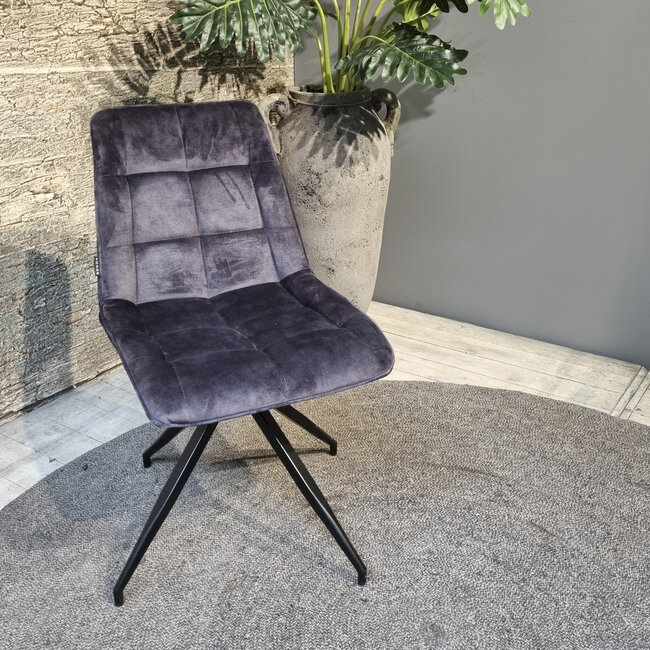 Benoa Dining Chair Sandy Adore Dark Grey