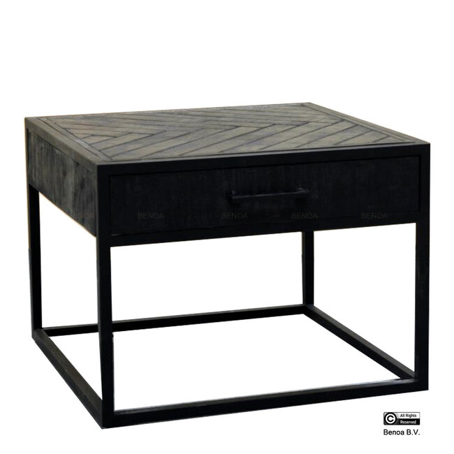 Benoa Jax 1 Drawer Coffee Table Black 60