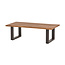 Brooz Salontafel 140 Freeshape Table Collection – Mangohouten Salontafel met Stalen Poten