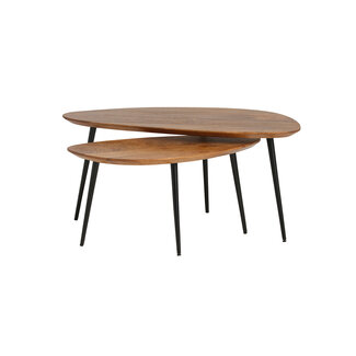 Brooz Salontafel - set van 2, organisch, Ginger