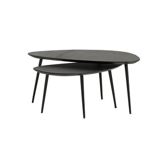 Nijwie Salontafel - set van 2, organisch, Black