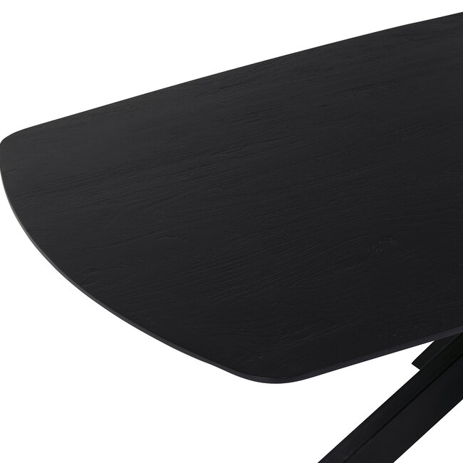 Brooz Deens ovale eettafel 160 cm Akagi zwart