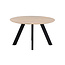 - Eetkamertafel Ø130, Mango Ashblond