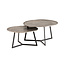 MySons Interlagos salontafel set van 2, Raw nickel black patina