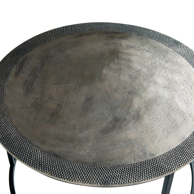 Brooz Sochi bijzettafel set van 2 nickel antique