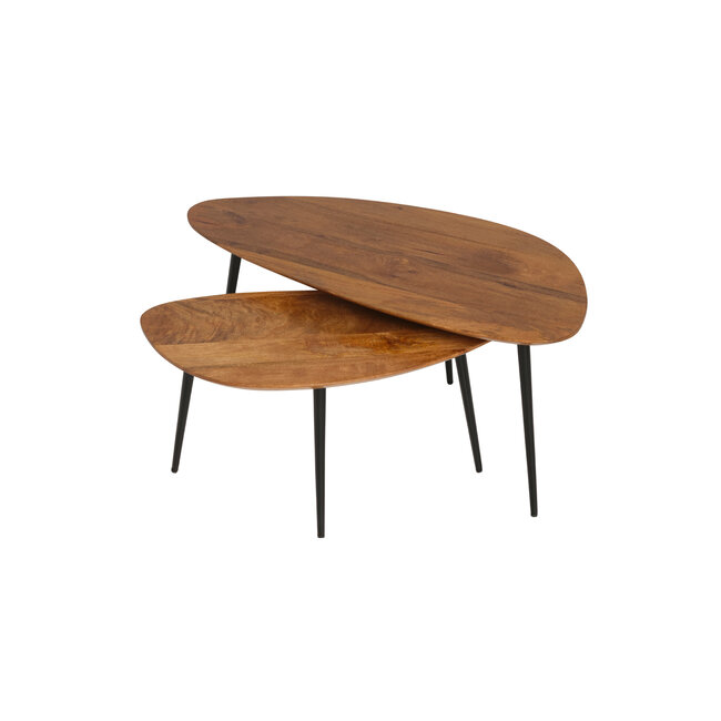 Brooz Salontafel - set van 2, organisch, Ginger
