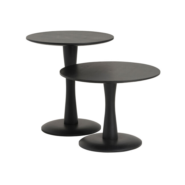 Nijwie Bijzettafel Ø60, laag, Black