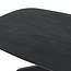 Brooz Akagi Salontafel Deens Ovaal 120 cm Zwart – Design Salontafel met Spinpoot Onderstel