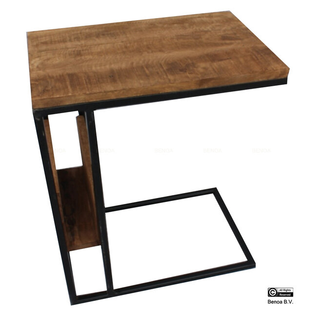 Benoa Iron End Table & Side Rack