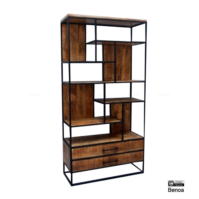 Benoa Mango 2 Drawer Bookshelf