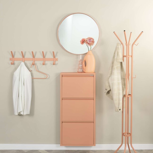 - Wandkapstok Dexter clay terra - 5 haken