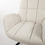 Brooz Luxe draaifauteuil Elvis – Pearl Monet stof met armleuningen en 360° draaifunctie
