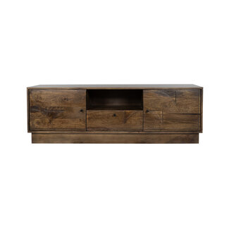 Brooz TV meubel Kaapstad 150 – dark walnut met 2 deuren en lade
