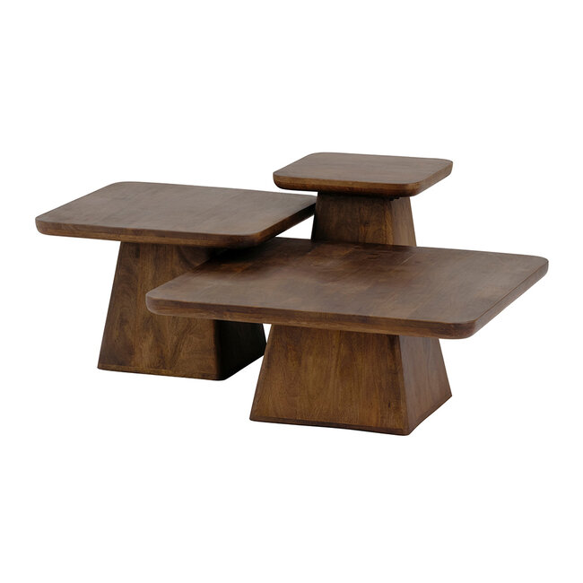 Brooz Bijzettafel 40 Stockholm Mango Brown Walnut – Compacte Design Bijzettafel
