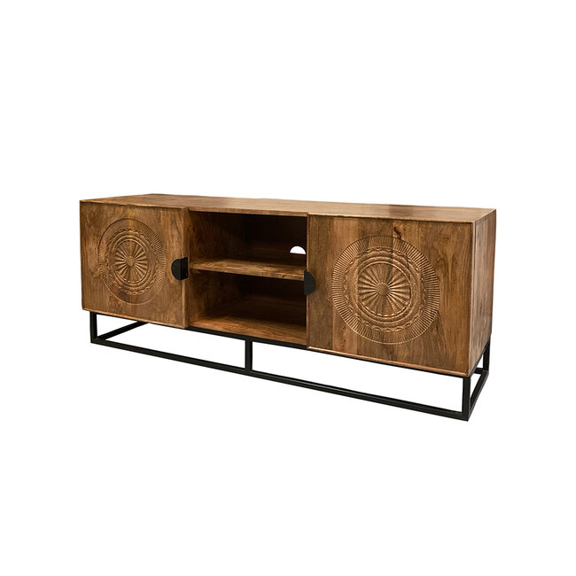 MySons TV dressoir 150 met 2 deuren en 2 open vakken