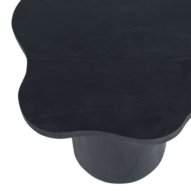 Brooz Fiore bijzettafel 65 cm Mango Zwart