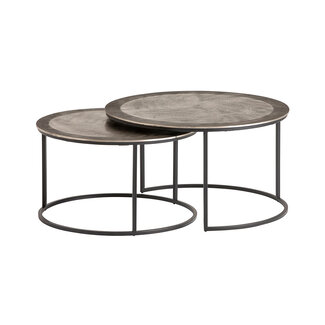 MySons Salento salontafel, set van 2, Silver Antique