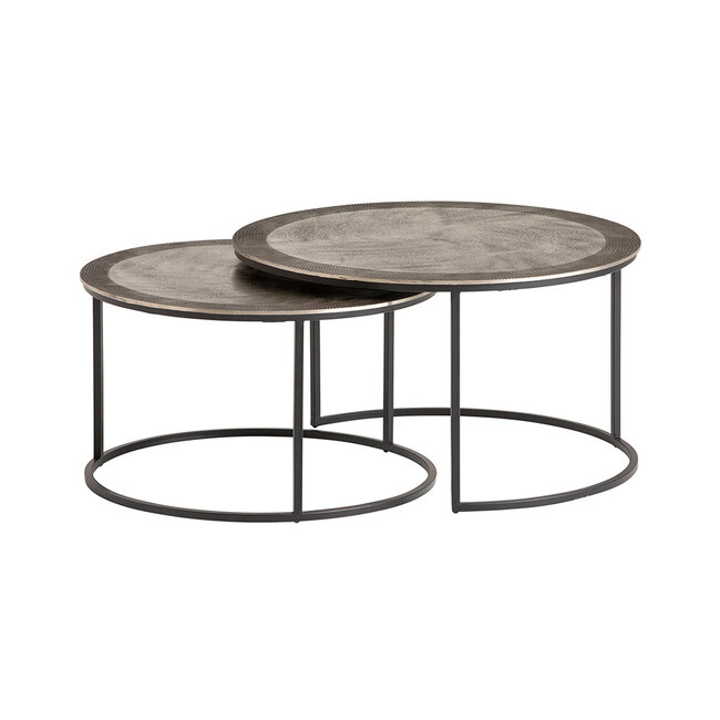 MySons Salento salontafel, set van 2, Silver Antique
