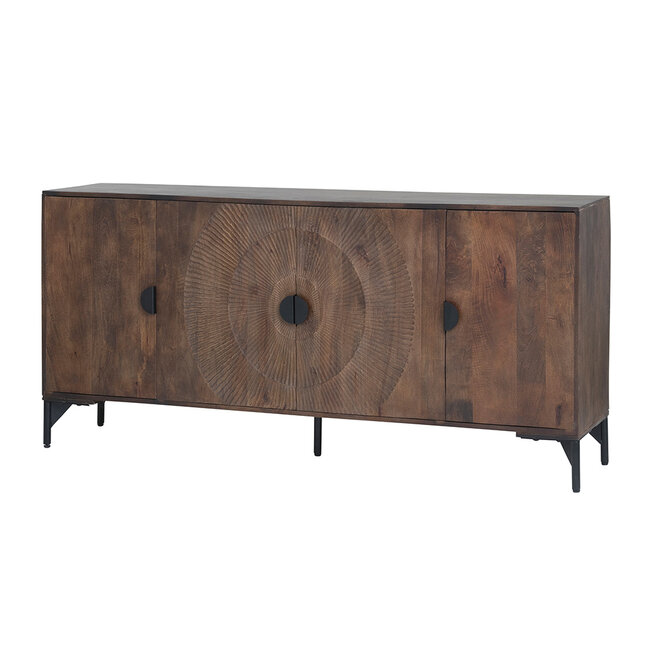 MySons Dressoir 180 met 4 deuren, Mango Brown Walnut