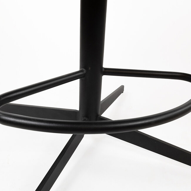 Brooz Draaibare barkruk Bruce met armleuningen – Cremona stof natural