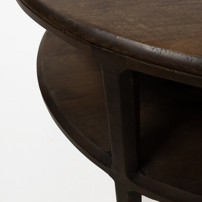 MySons Salontafel Ø100, H40, Brown Walnut