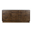 Brooz Modern dressoir Kaapstad 180  – mangohout dark walnut met 3 deuren