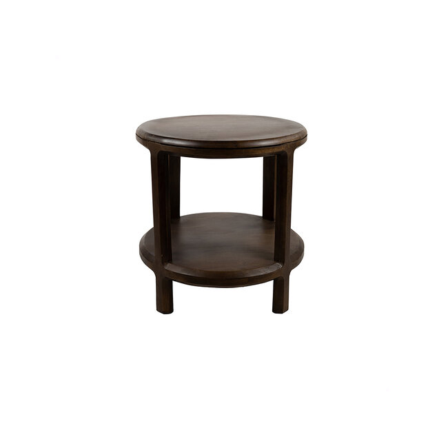 Brooz Jumbo ronde bijzettafel Ø50 cm Brown Walnut