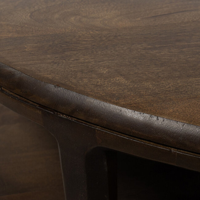 Brooz Jumbo ronde bijzettafel Ø50 cm Brown Walnut