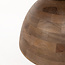 Brooz Christian salontafel Ø78, H42, Brown Walnut, Smoke glass