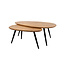 MySons Kassel salontafel organisch, set van 2, Smooth Natural (25mm)