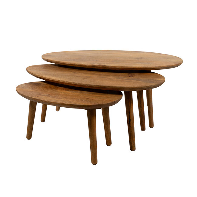 MySons Hamburg salontafel ovaal 98, H42, Smooth Natural