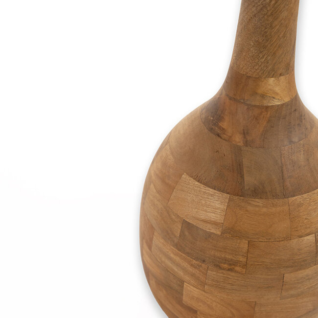 MySons Stella salontafel Ø50, H55, Smooth Natural, Clear glass