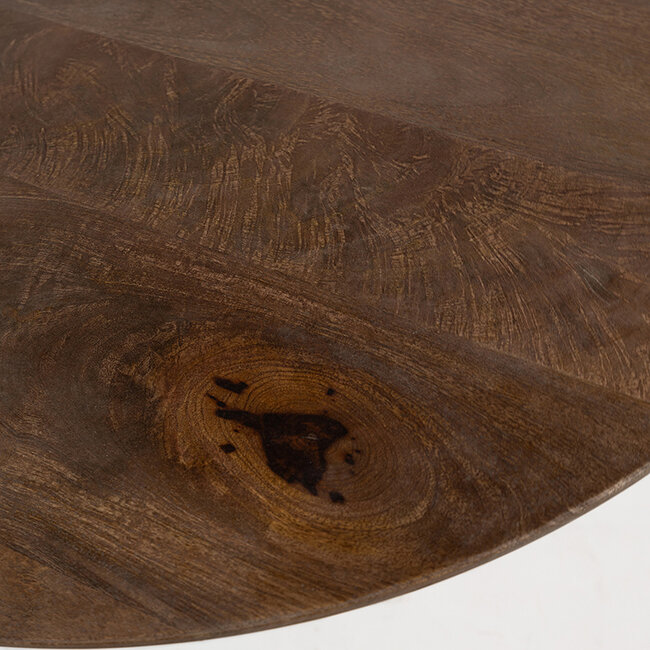 Brooz Bremen salontafel Ø90, H40, Brown Walnut