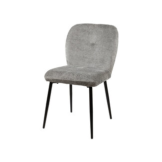 Brooz Eetkamerstoel Bobby zonder armleuningen – Perfect Harmony  Light Grey  (set van 2)