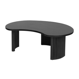 Brooz Firenze salontafel 125 cm boonvorm zwart