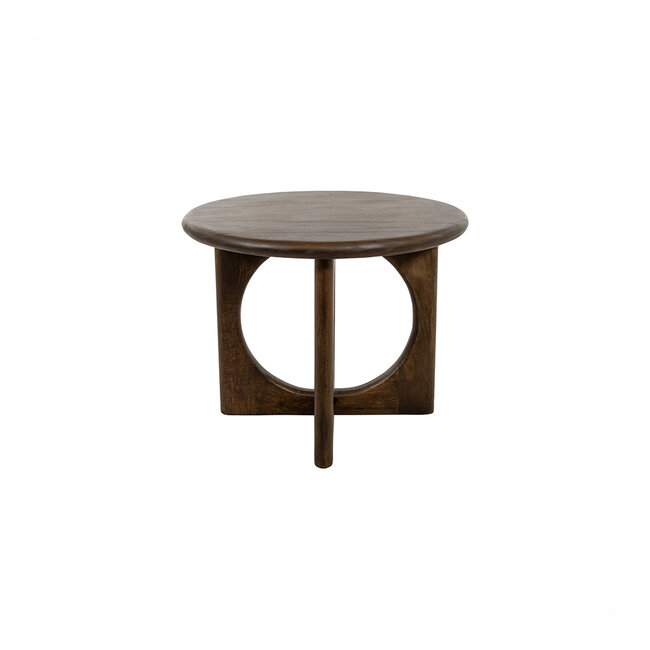 Brooz Organische Salontafel Ø60 cm – Mango Walnut Massief Mangohout