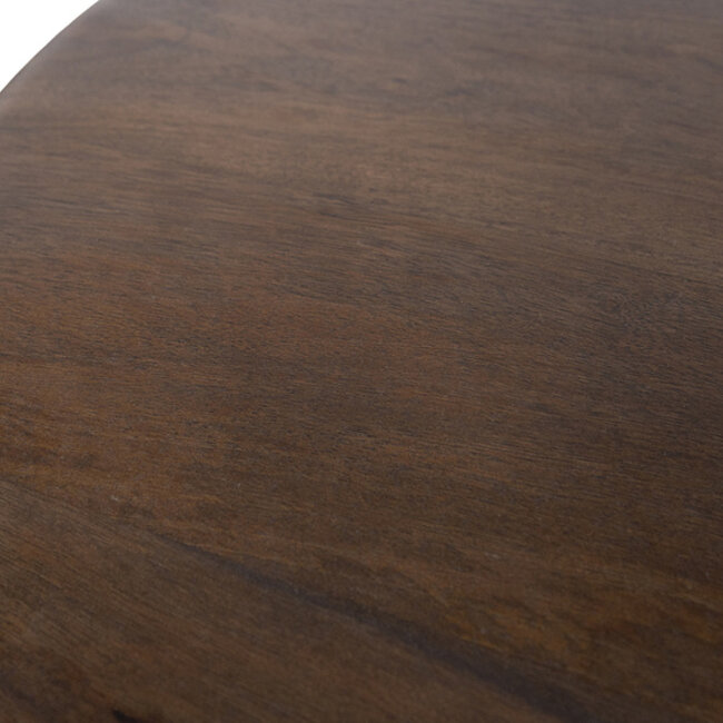 Brooz Organische Salontafel Ø60 cm – Mango Walnut Massief Mangohout
