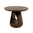 Brooz Bremen Salontafel Ø60 cm – Brown Walnut Massief Hout