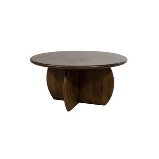 Brooz Salontafel Ø80, H40, Mango Walnut